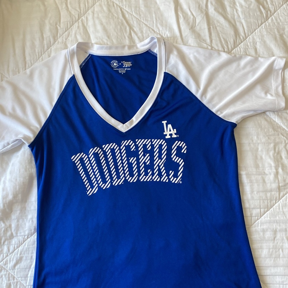 dodgers athletic style t shirt shirt sleeve